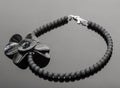 Murano necklace, black glass beads, Venetian jewelry, flower necklace, Italian jewelry, handmade necklace, glass jewelry, black necklace, gift for her, statement piece, boho necklace, artisan jewelry, Made in Italy