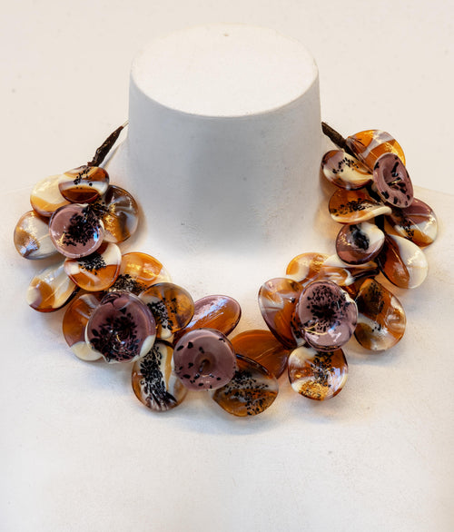 CALLA Murano Glass Choker - Handmade Floral Murano Glass Choker Jewelry
