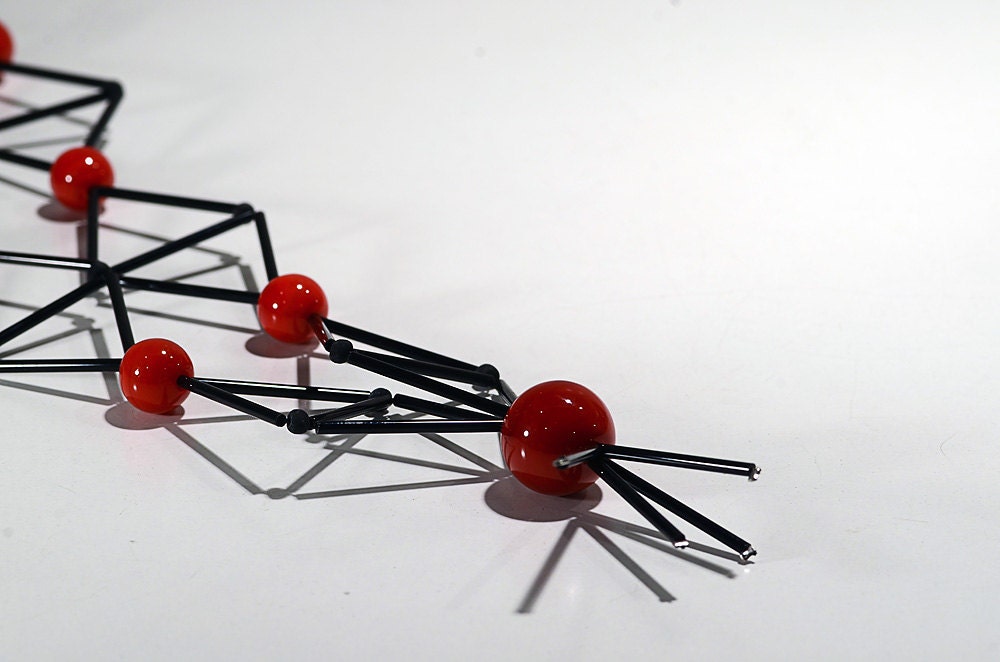 PIVA Collana in vetro di Murano fatta a mano a Murano da Cesare Sent originale made in Italy molto diverse perle di vetro e tubi artigianali