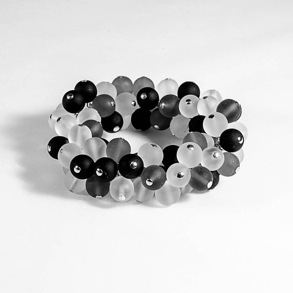 Murano glass bracelet made in Murano by Cesare Sent original made in Italy wonderful different elegant fashion crafts sanblasted shiny