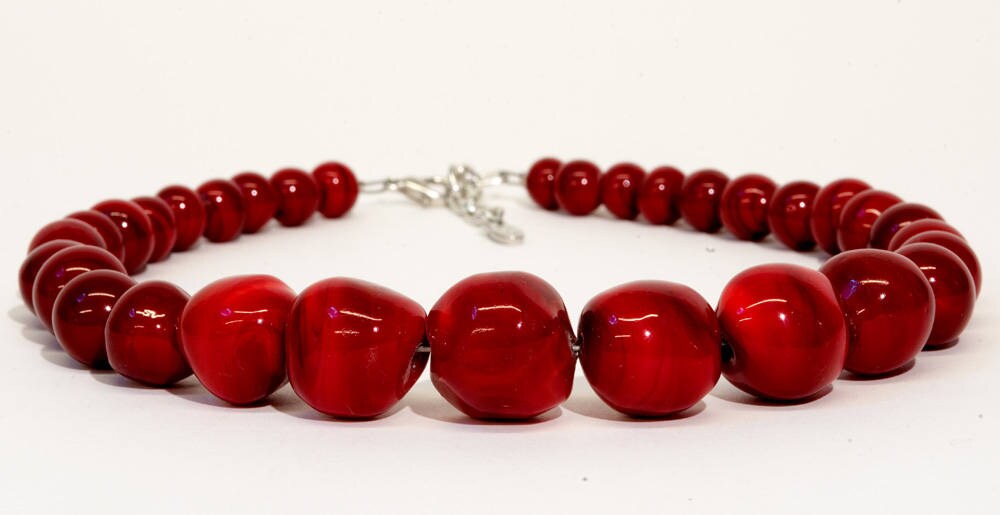 SAX29 Murano Glass Necklace handmade in Murano by Cesare Sent original made in Italy special glass jewelery beautifull lampworking crafts