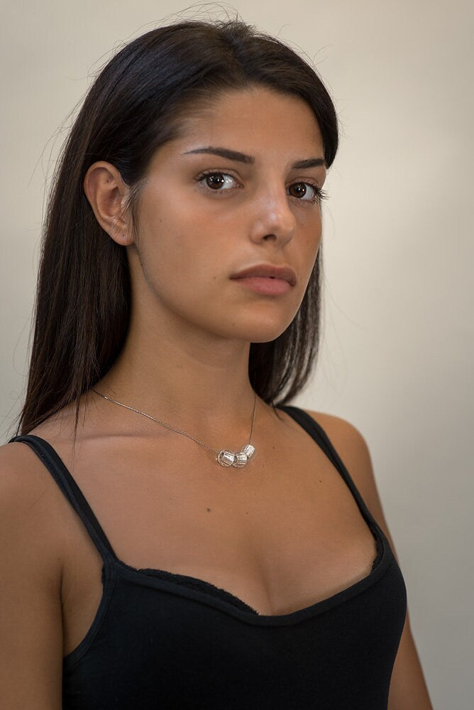 FLY3 Murano glass necklace handmade in Murano by Cesare Sent original made in Italy elegant refined different silver leaf crafts jewelery