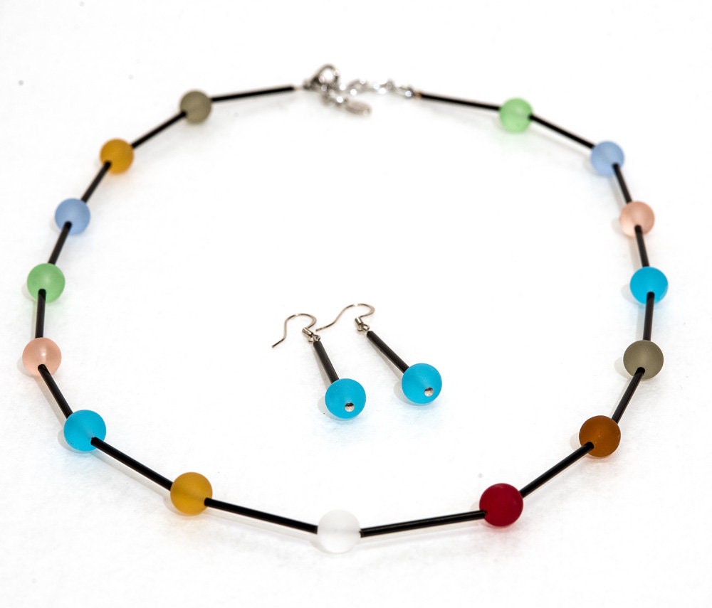 DD1 Murano glass parure handmade in Murano by Cesare Sent original made in Italy crafts fashion very refined elegant nice glass jewelery