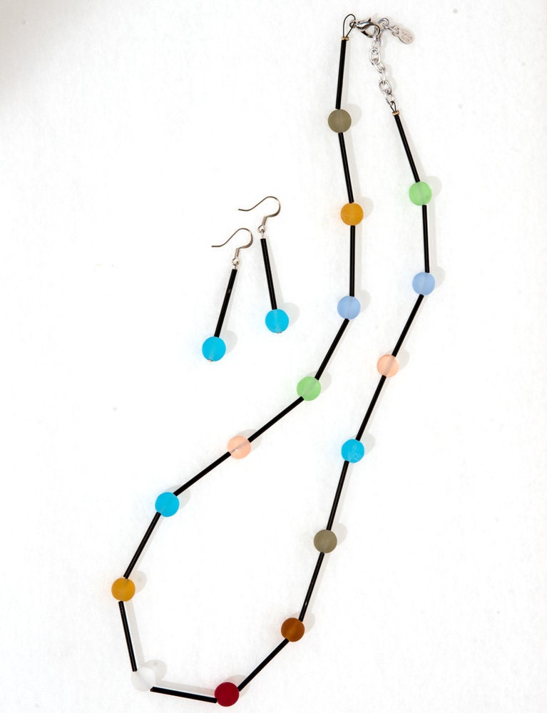 DD1 Murano glass parure handmade in Murano by Cesare Sent original made in Italy crafts fashion very refined elegant nice glass jewelery