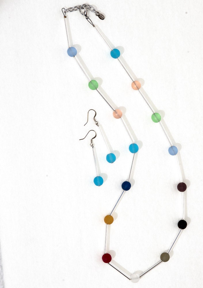 DD1 Murano glass parure handmade in Murano by Cesare Sent original made in Italy crafts fashion very refined elegant nice glass jewelery