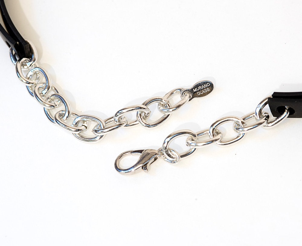 Murano glass necklace handmade in Murano by Cesare Sent original made in Italy modern beautiful fashion accessory glass jewelry crafts