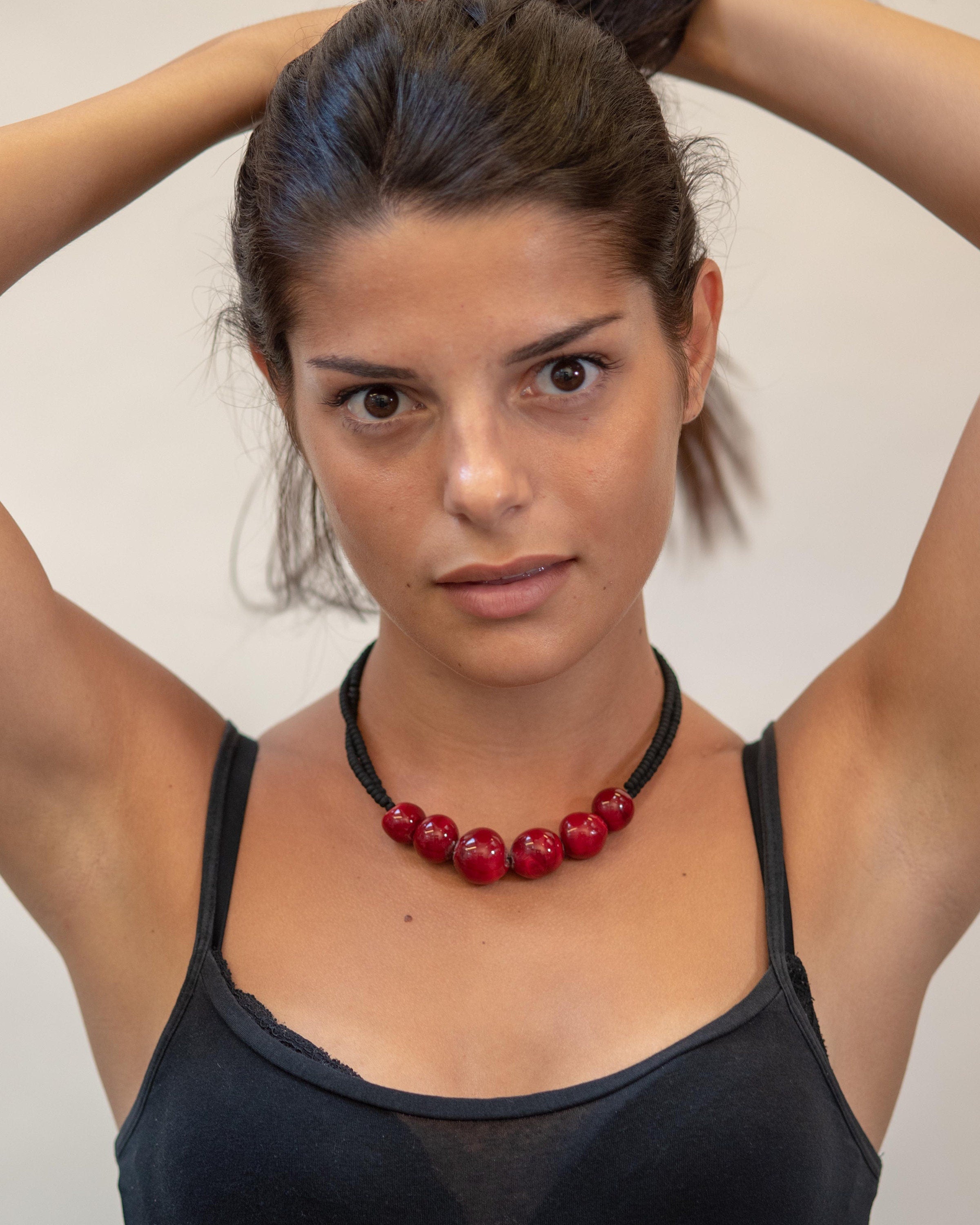 Murano Glass Necklace handmade in Murano by Cesare Sent original made in Italy - Statement necklace Phone essential to ship.