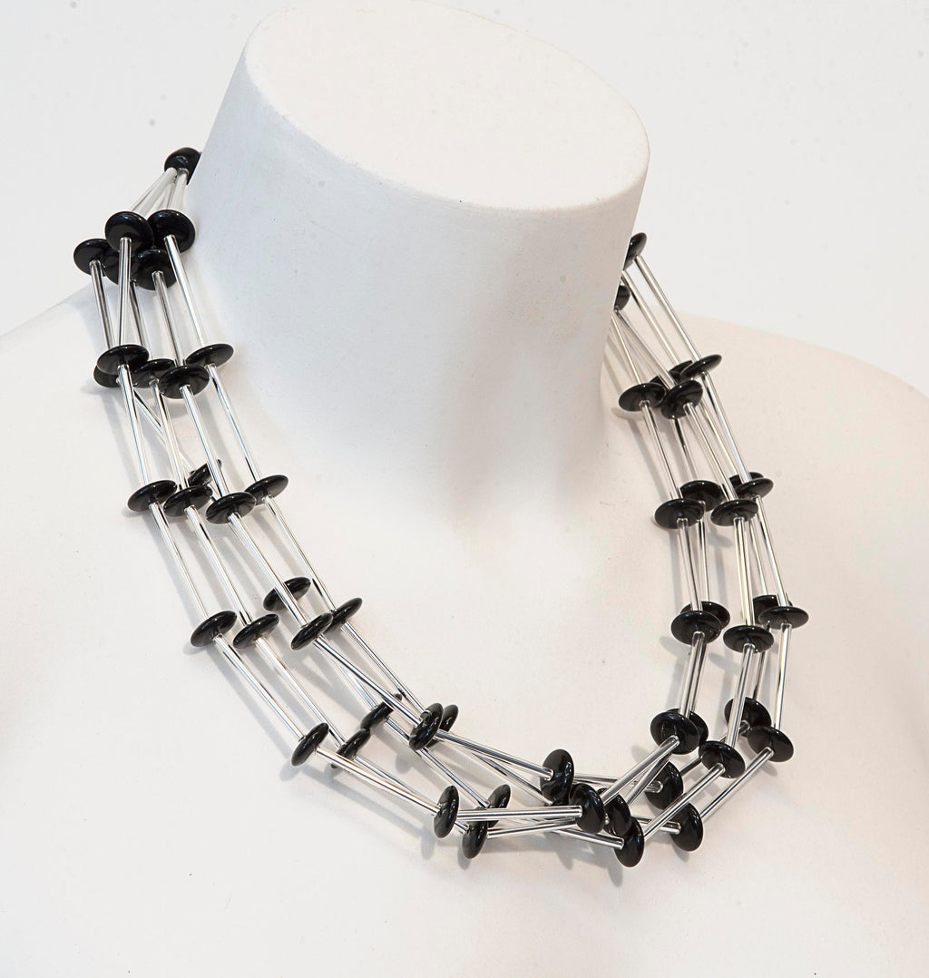 VIX Murano glass necklace made in Murano by Cesare Sent original made in Italy glass 5 necklaces in one very different fashion handmade