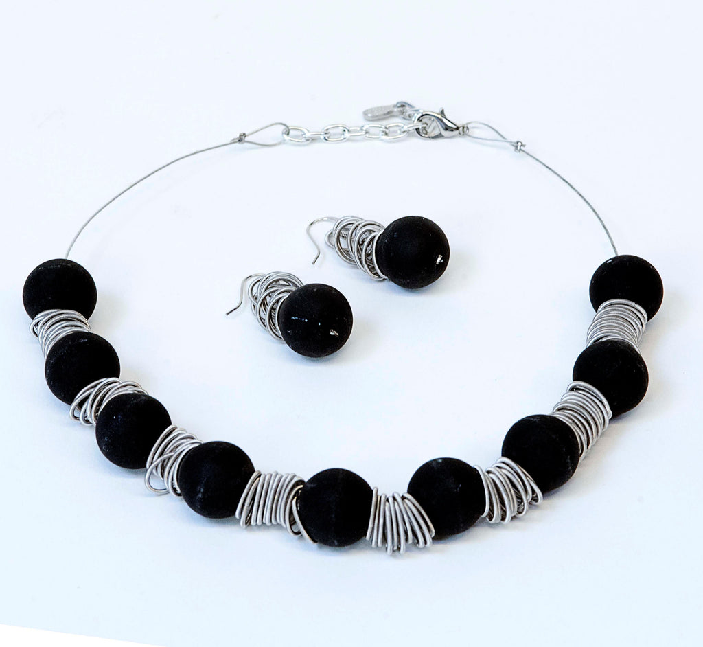 BANTU' Necklace Murano glass necklace handmade in Murano by Cesare Sent original made in Italy fashion elegant modern crafts glass jewely