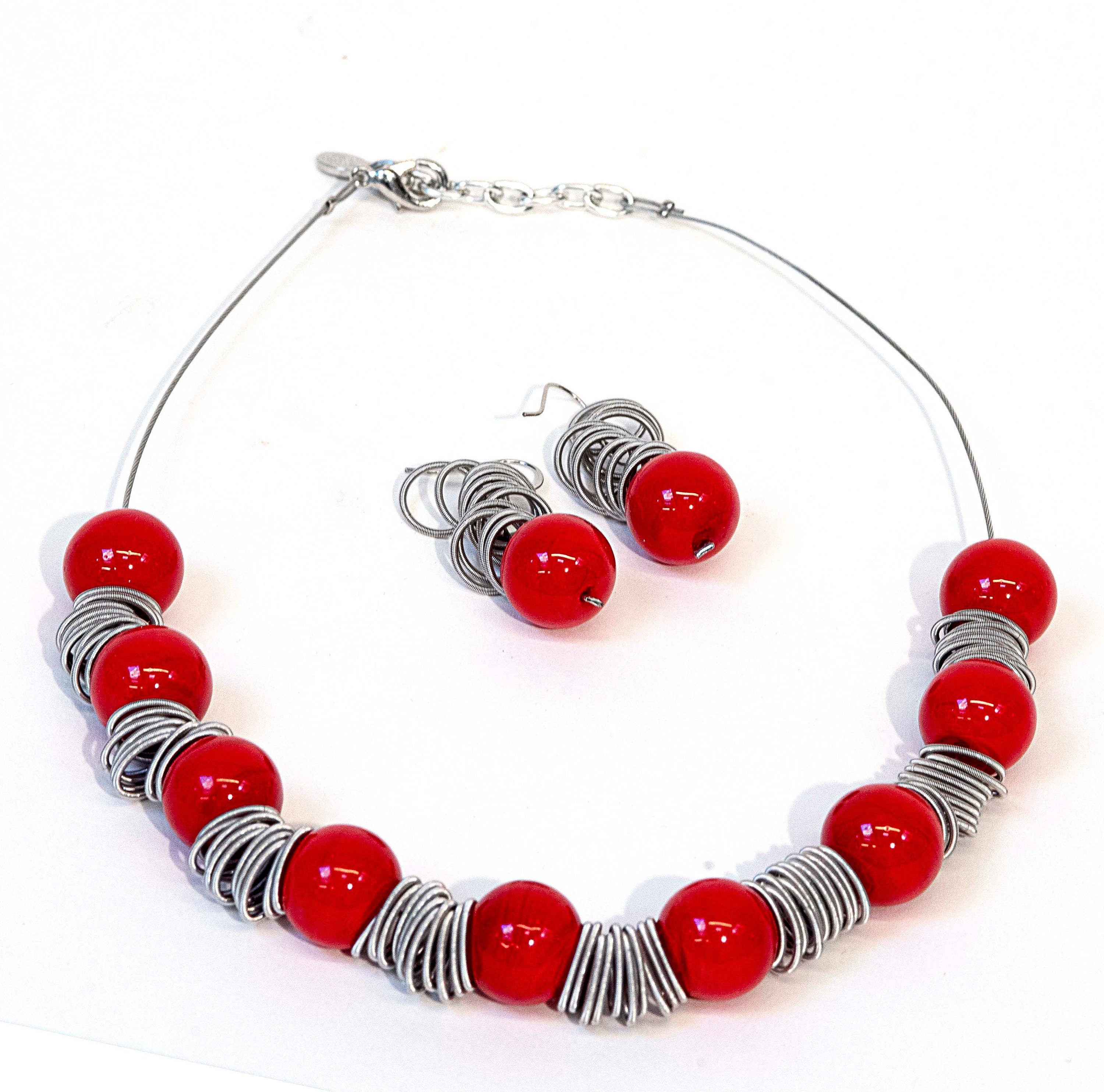 Necklace Murano glass necklace handmade in Murano by Cesare Sent original made in Italy fashion elegant modern crafts glass jewely