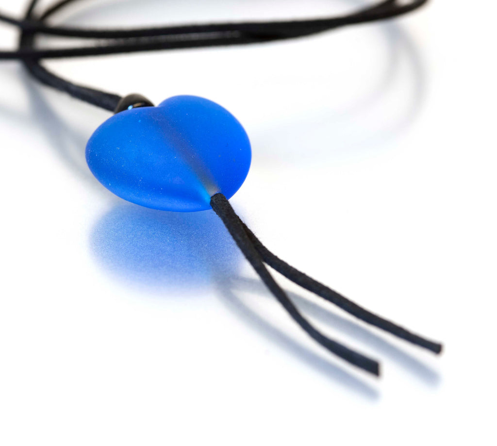 HEART Murano glass charm handmade in Murano by Cesare Sent original made in Italy fashion glass pendant, slim cord crafts nice dangling