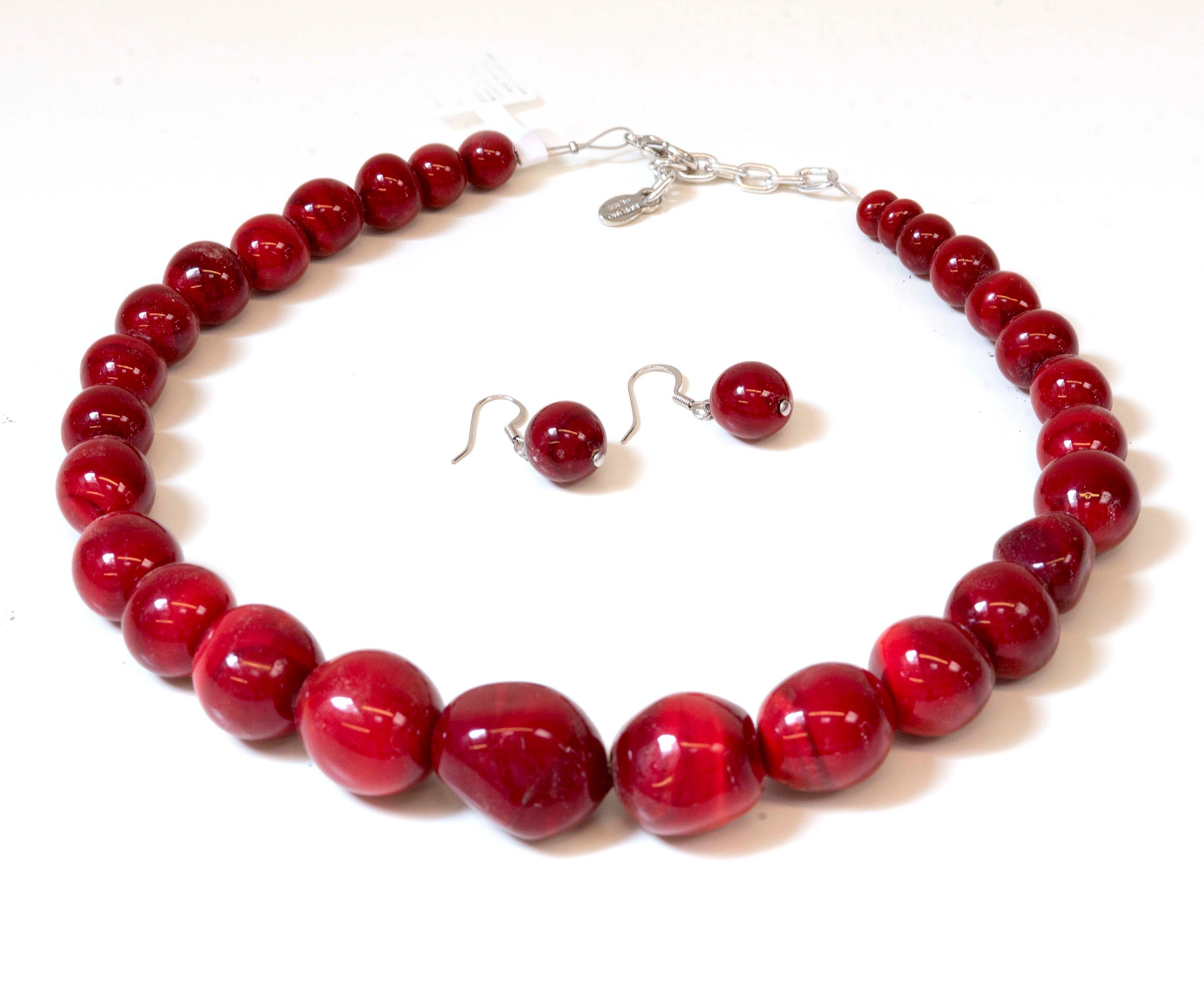 SAX29 Murano Glass Necklace handmade in Murano by Cesare Sent original made in Italy special glass jewelery beautifull lampworking crafts