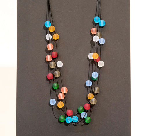 F40 Murano glass necklace handmade in Murano by Cesare Sent original made in italy 40 beads of diameter mm.10 fashion more color combination