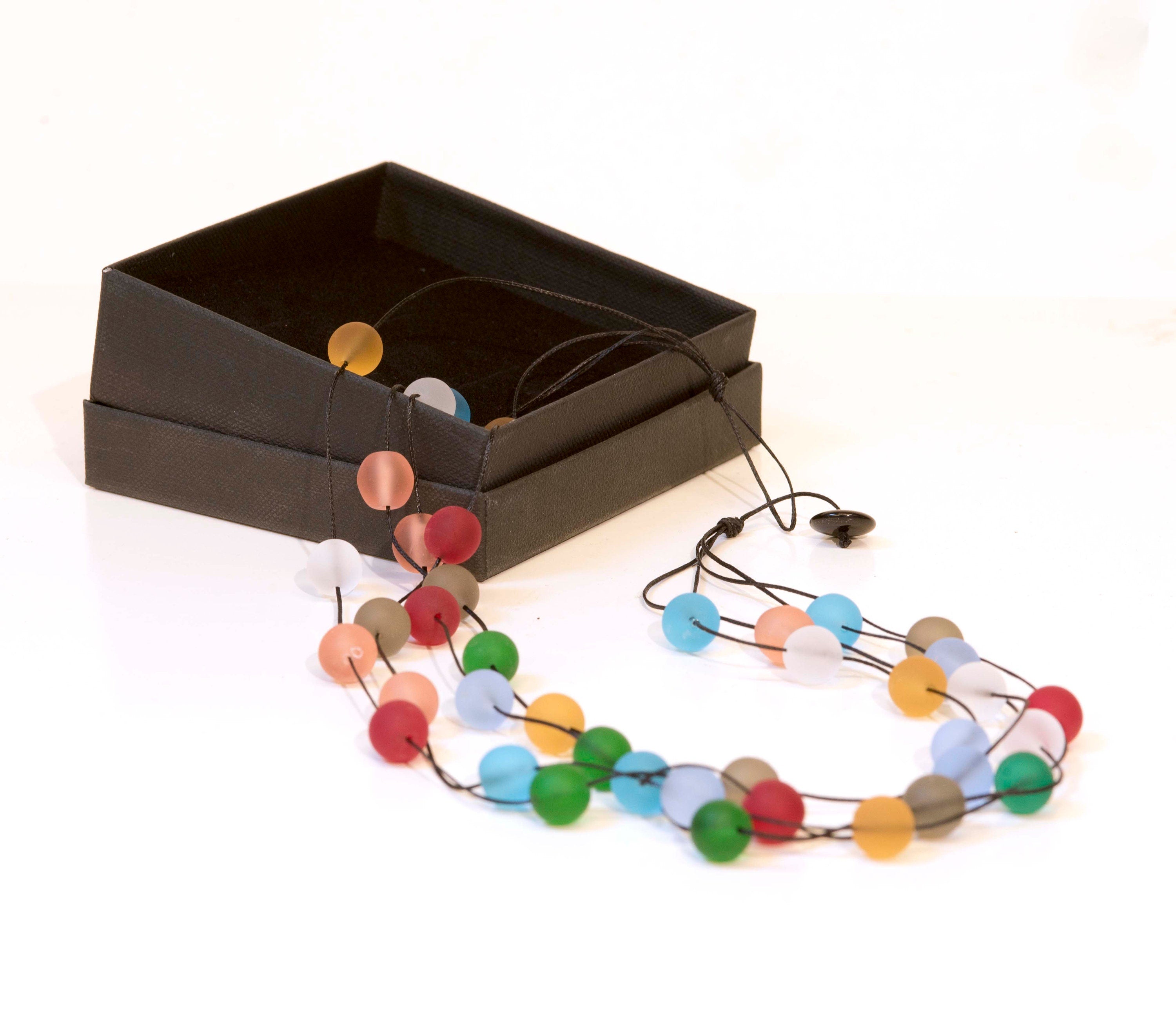 F40 Murano glass necklace handmade in Murano by Cesare Sent original made in italy 40 beads of diameter mm.10 fashion more color combination