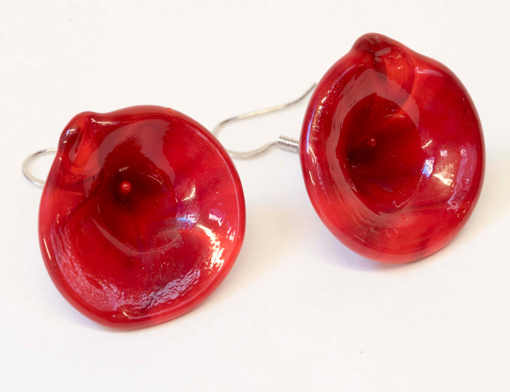 Calla Murano glass necklace handmade in Murano by Cesare Sent original made in Italy wonderful choker glass flowers crafts elegant jewellery