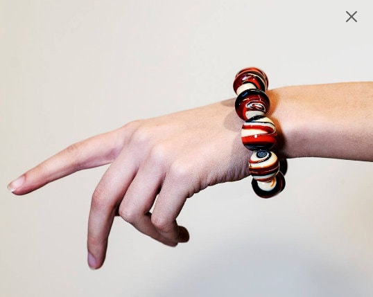 Murano glass necklace set handmade in Murano by Cesare Sent original made in Italy beautiful elegant fashion modern lamworkinh crafts.