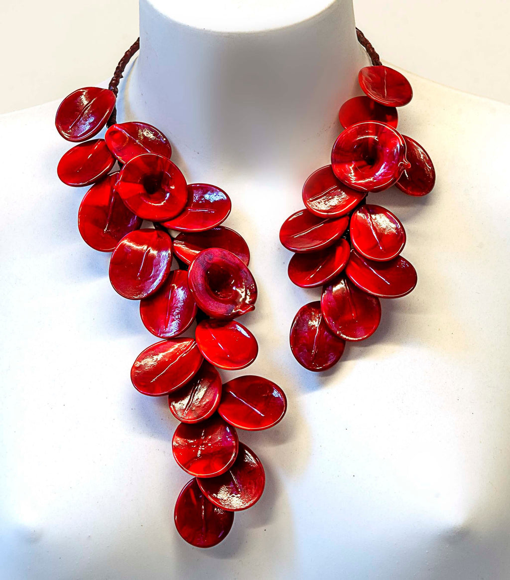 Murano glass necklace handmade original made in Italy wonderful necklace glass flowers crafts elegant jewelleryPhone essential to ship.
