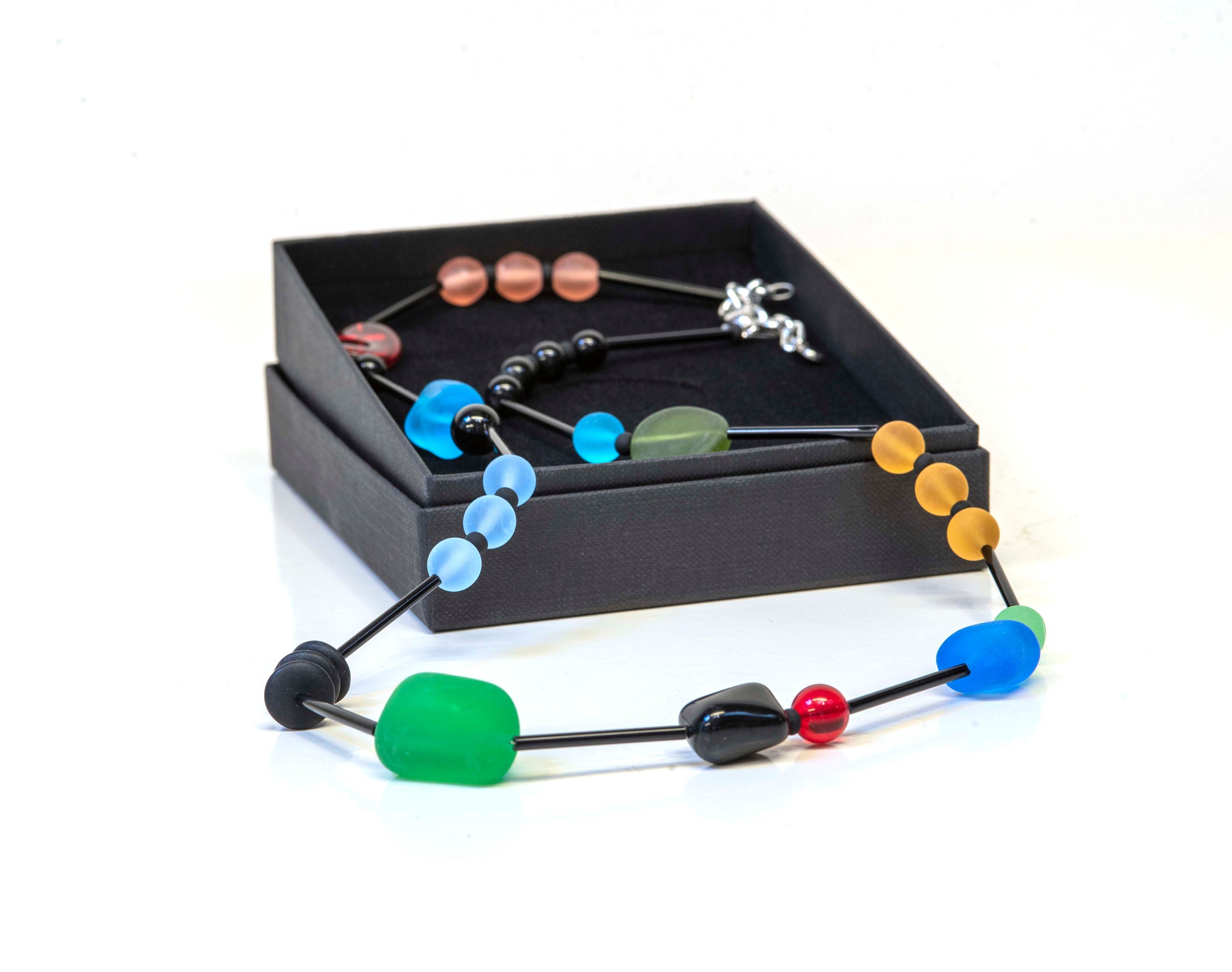 Murano glass necklace, glass necklace, Murano jewelry, Made in Italy