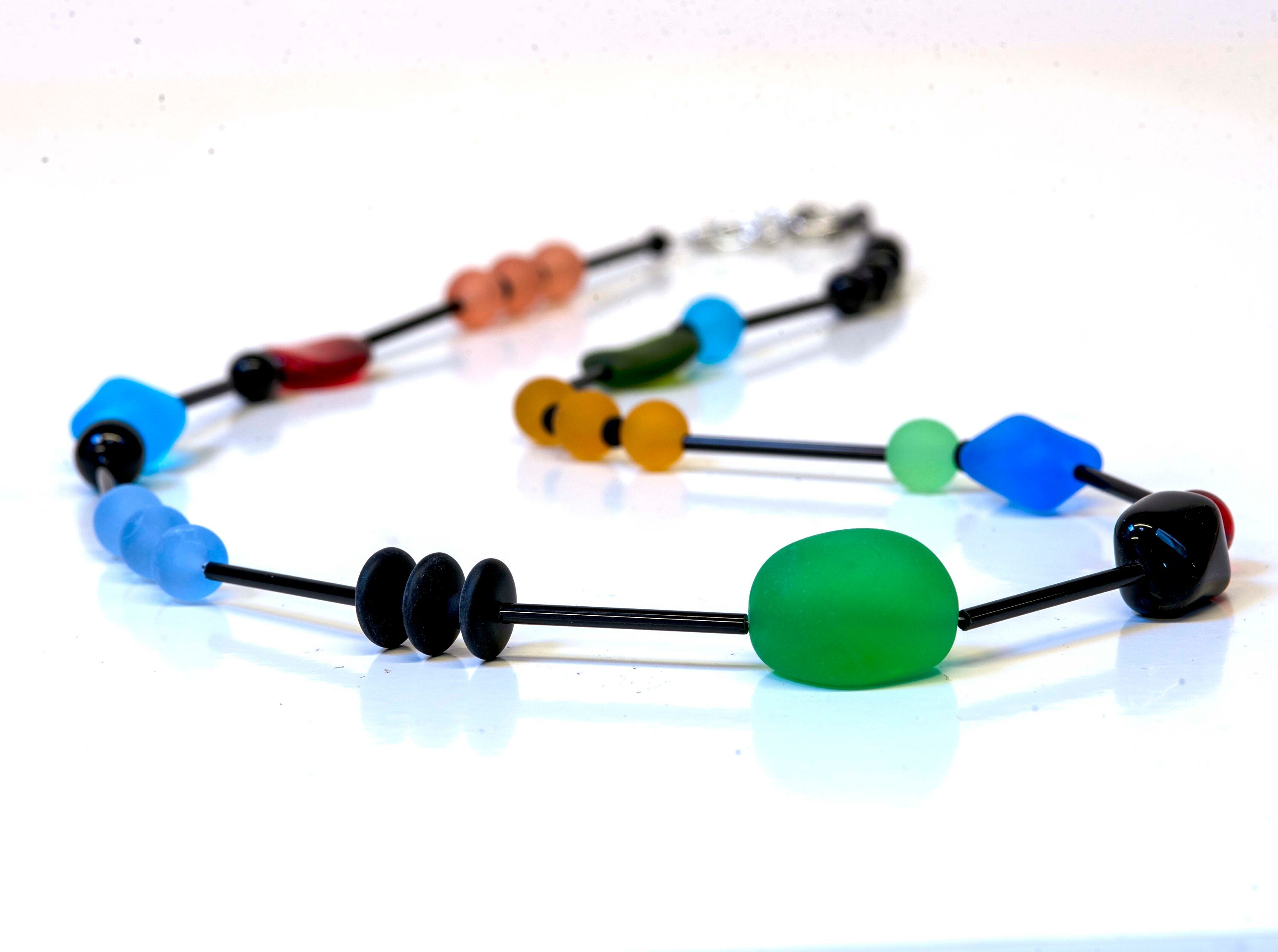 Murano glass necklace, glass necklace, Murano jewelry, Made in Italy