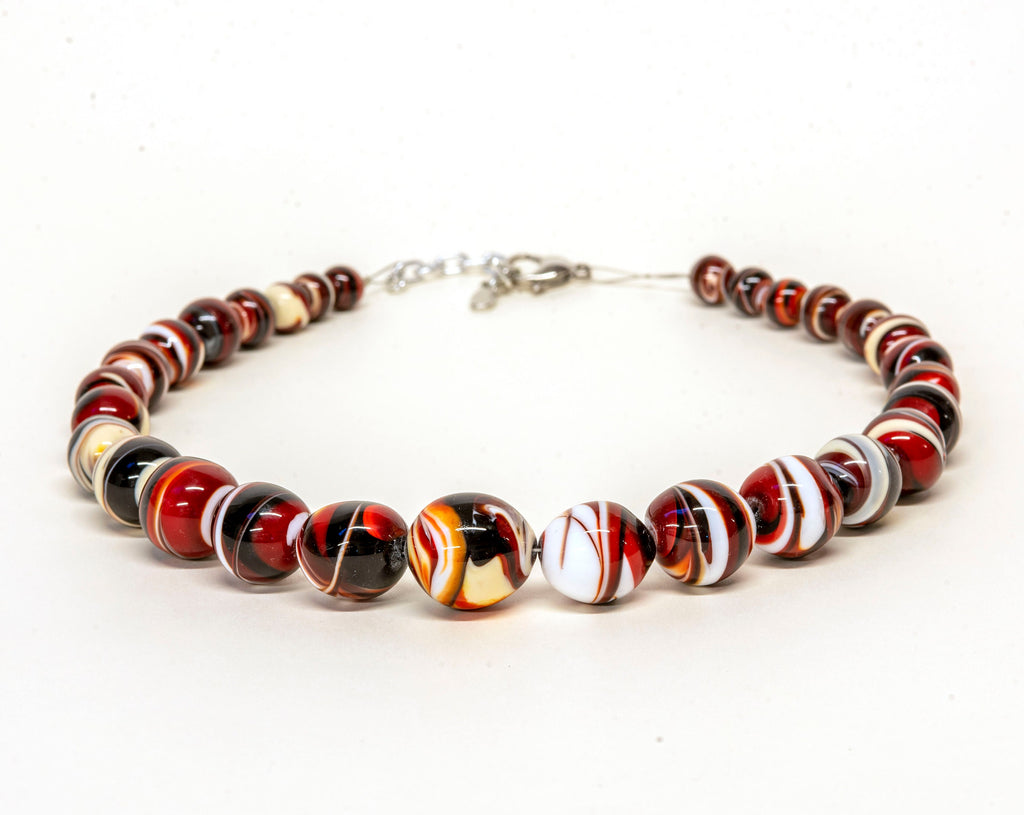 Murano Glass Necklace handmade in Murano by Cesare Sent original made in Italy special glass jewelery beautifull lampworking crafts