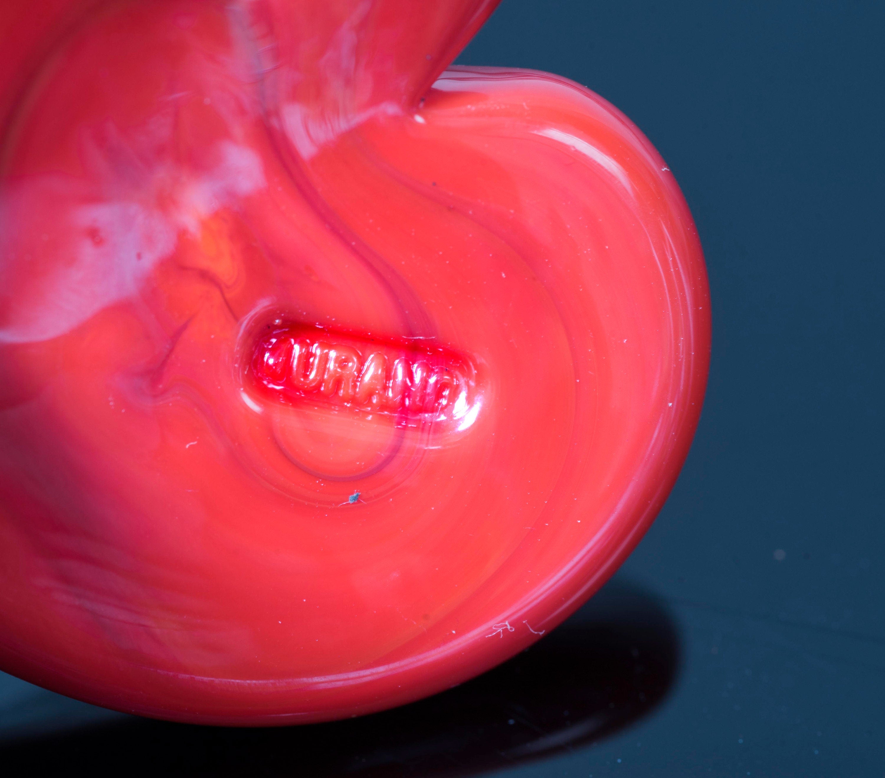 Heart Murano glass pendent - love gift for lady and girl -Red glass pendant, alcantara lace, Murano glass jewelry, summer fashion, gift.