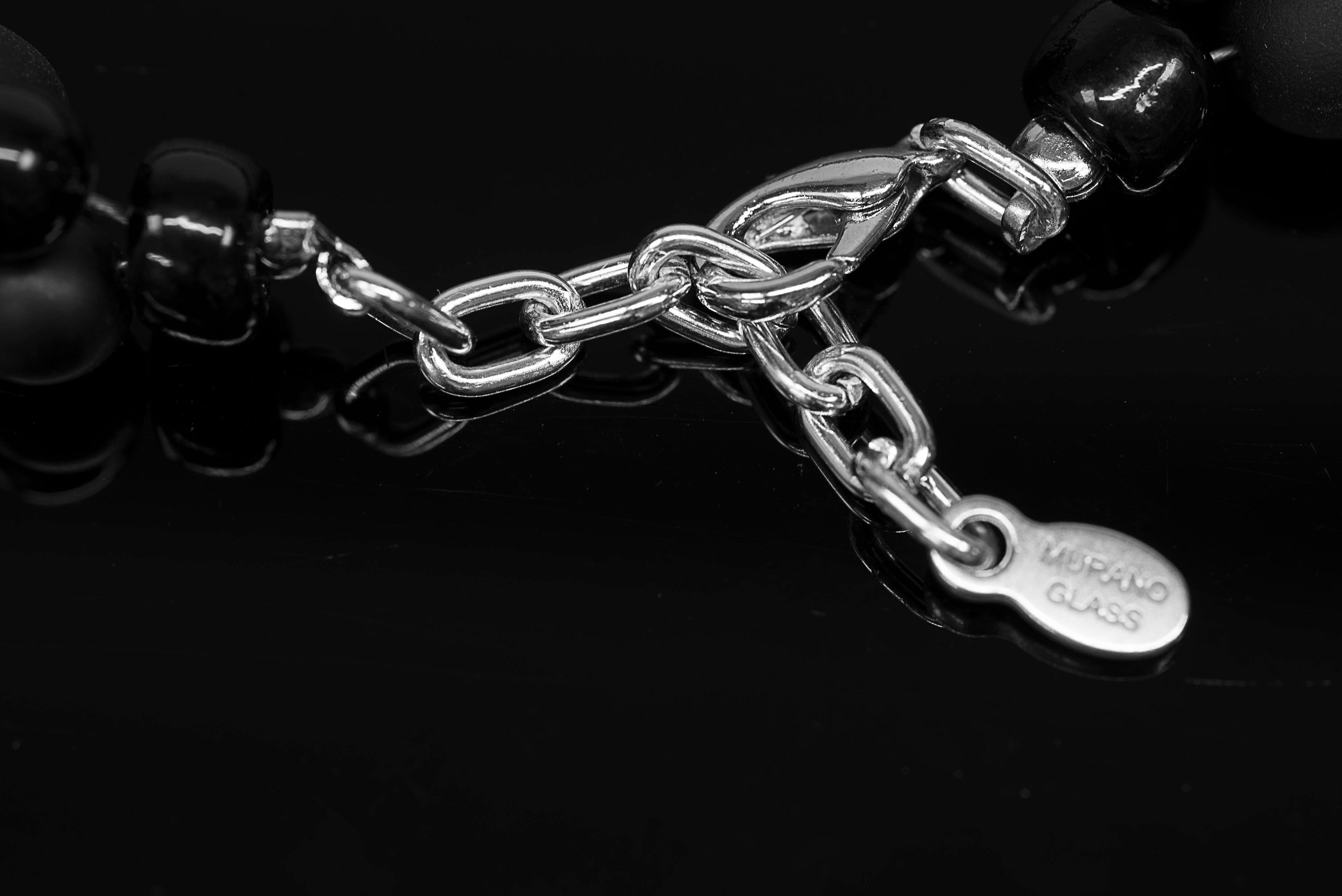 Murano glass necklace handmade in Murano by Cesare Sent original made in Italy big glass beads elegant fashion crafts modern