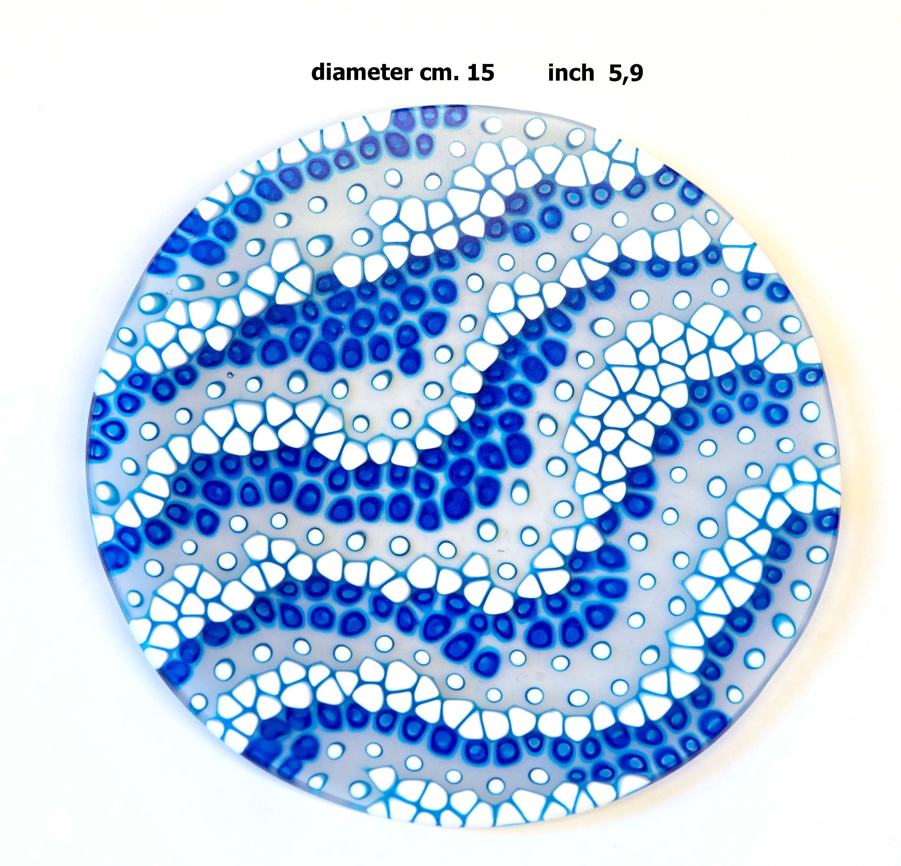 Murrina glass plate. Traditional Murano glass object. Original gift. Unobtainable single piece.