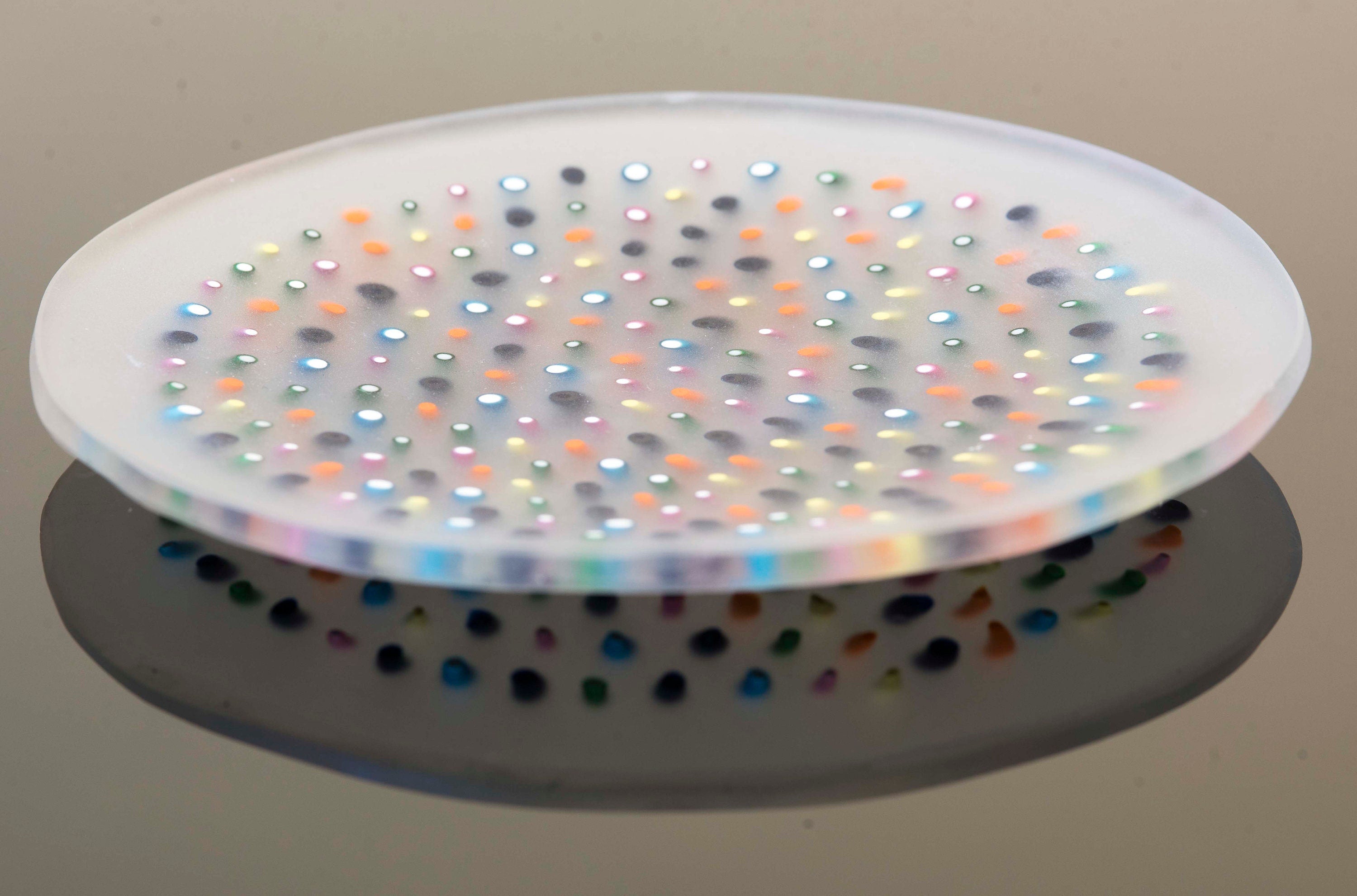 Murrina glass plate. Traditional Murano glass object. Original gift. Unobtainable single piece.