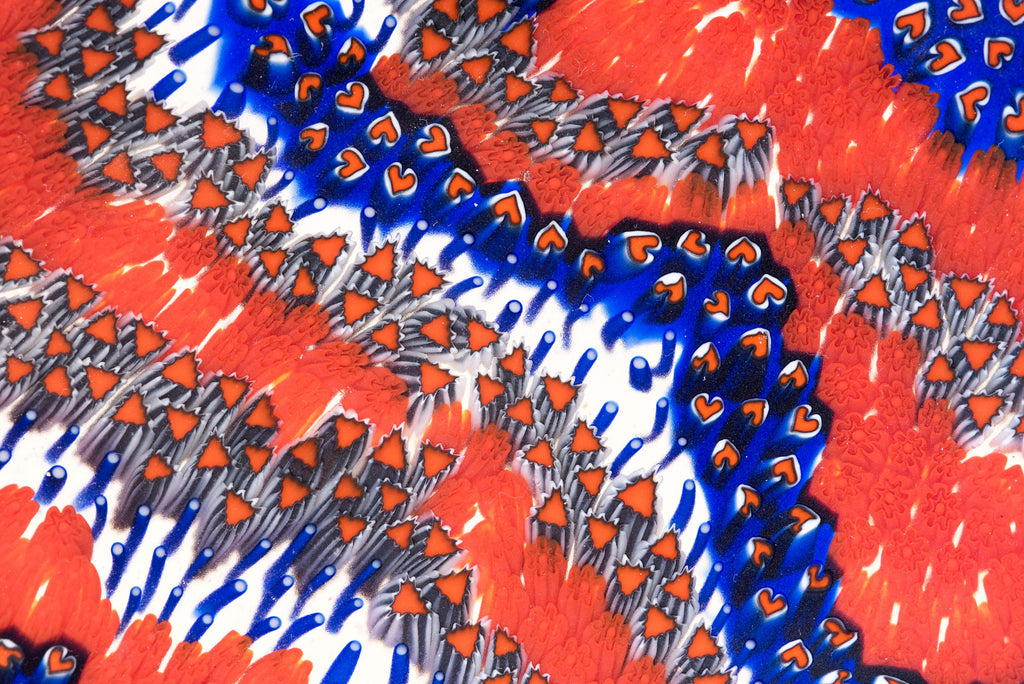 Murrina glass plate. Traditional Murano glass object. Original gift. Unobtainable single piece.