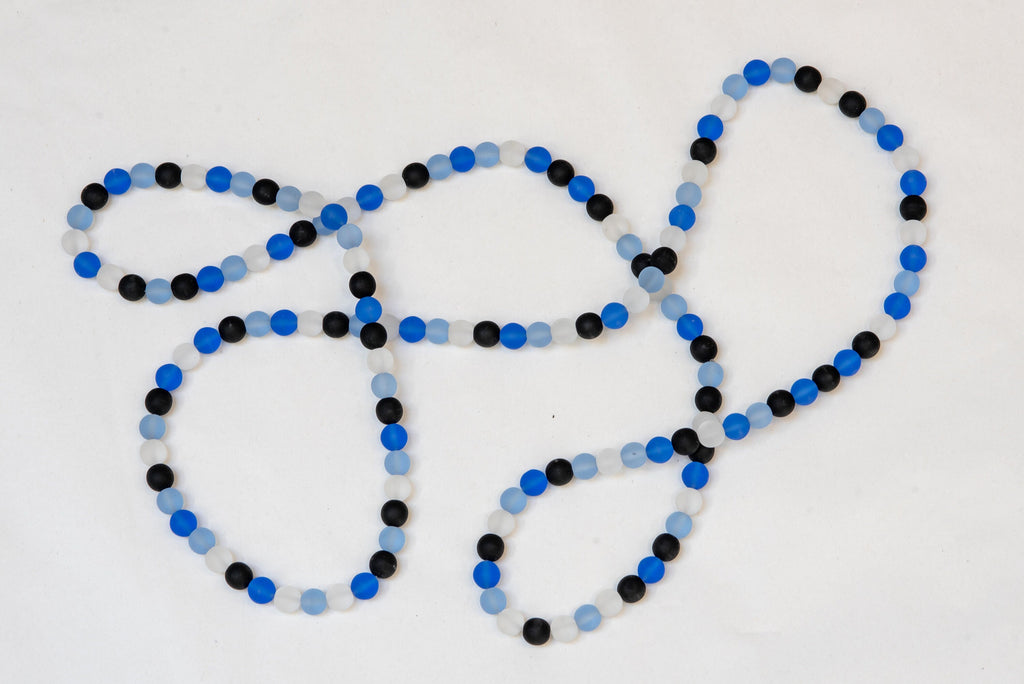 Murano glass necklace handmade by Cesare Sent original made in Italy very long elegant necklace sandblasted glass beads Statement necklace