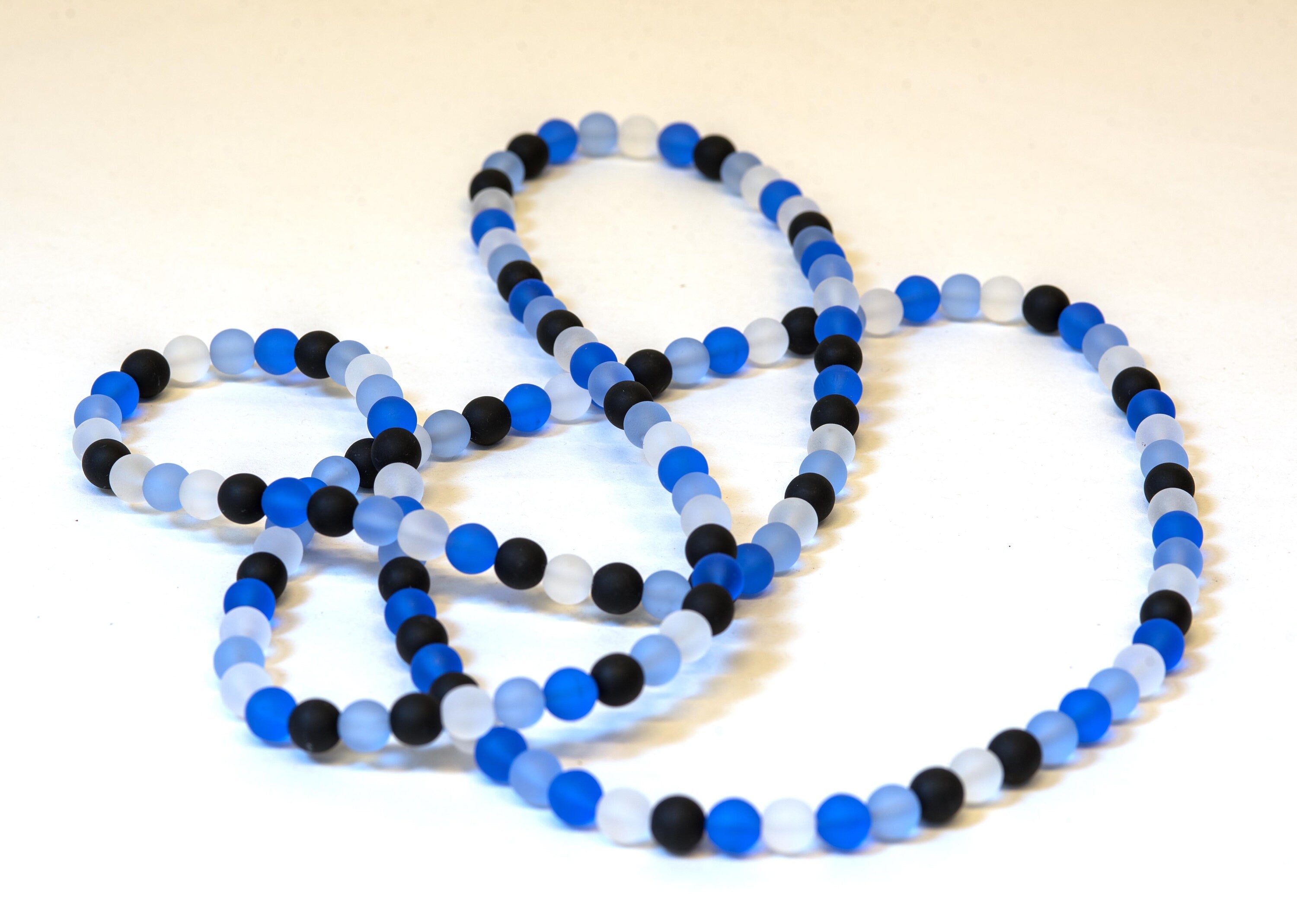 Murano glass necklace handmade by Cesare Sent original made in Italy very long elegant necklace sandblasted glass beads Statement necklace