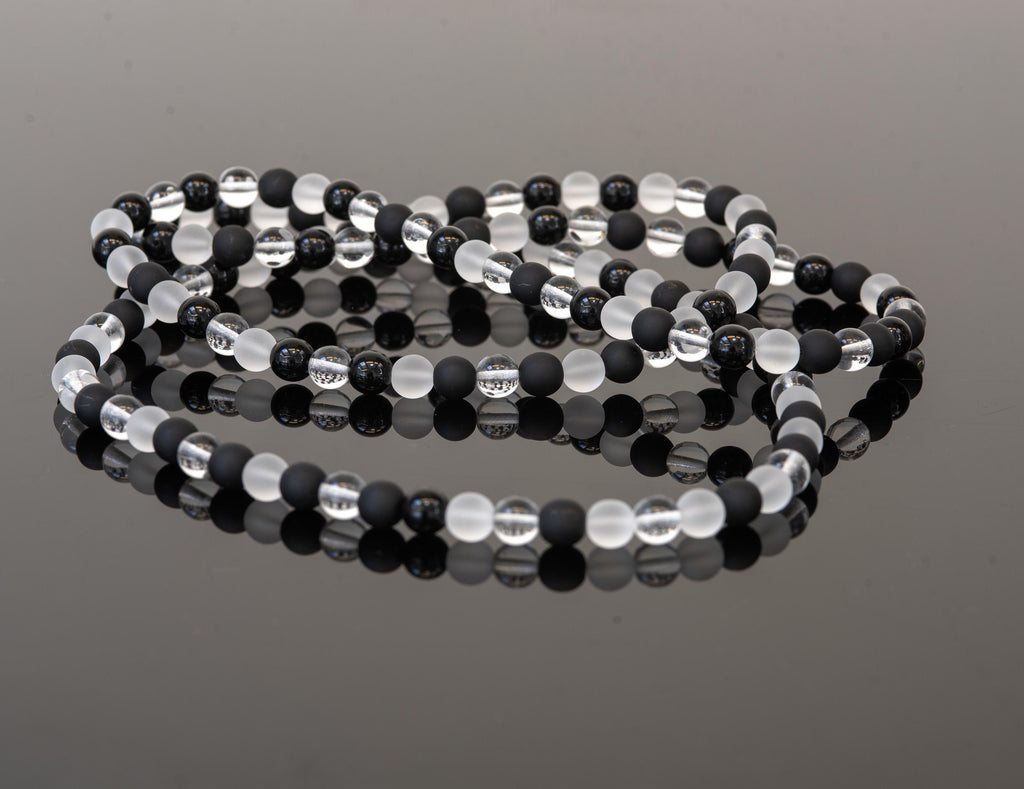 Murano glass necklace handmade by Cesare Sent original made in Italy very long elegant necklace sandblasted glass beads Statement necklace