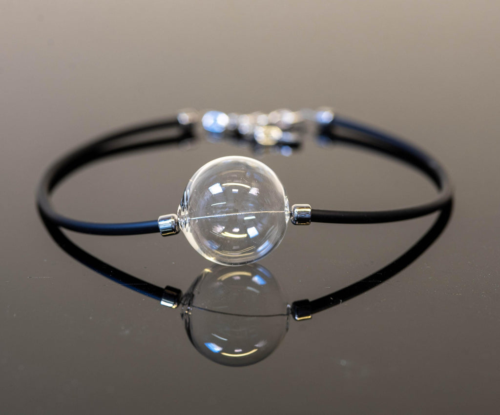 Handblown Murano Glass Bead Necklace, Modern Italian Jewelry