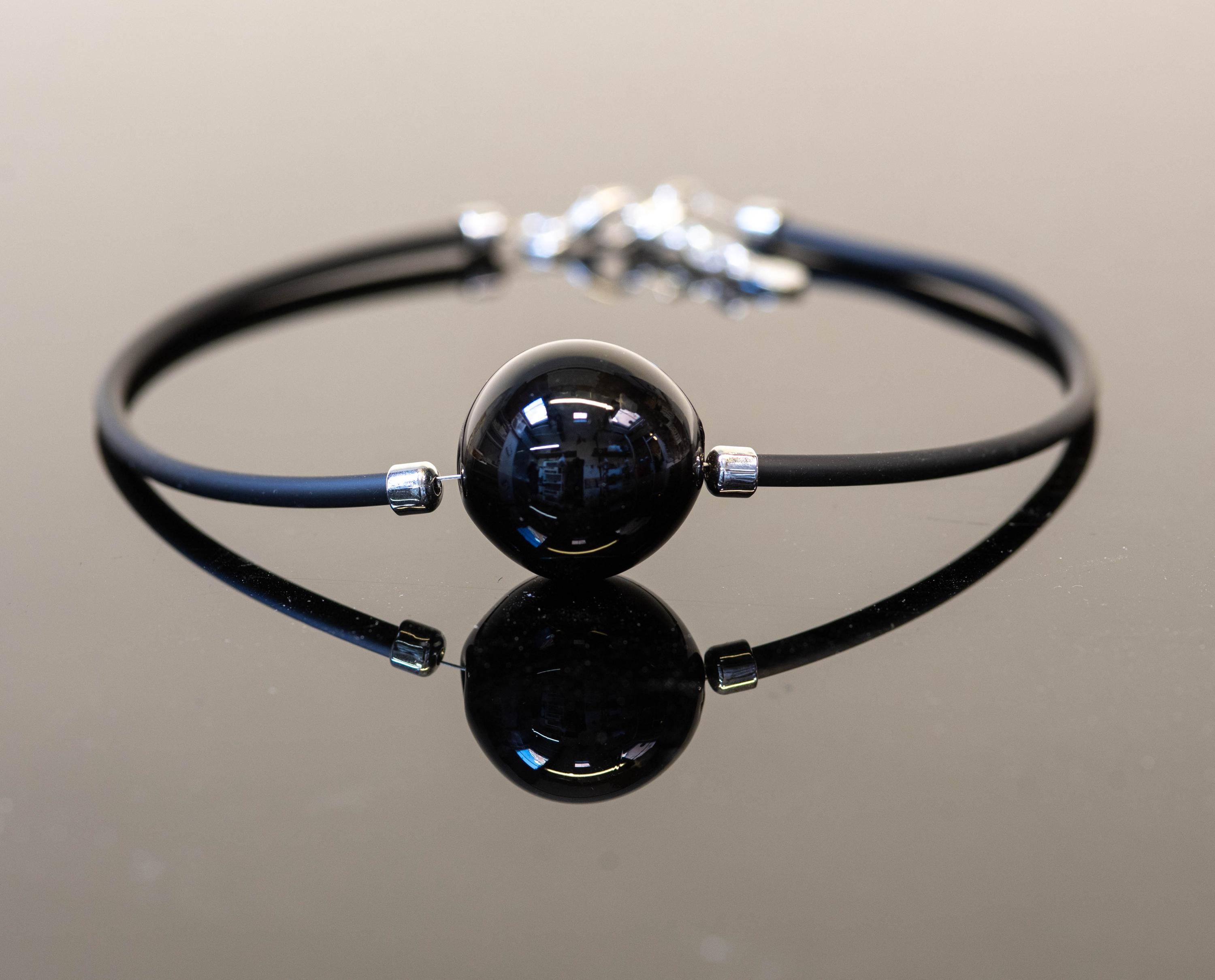 Handblown Murano Glass Bead Necklace, Modern Italian Jewelry