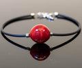 Handblown Murano Glass Bead Necklace, Modern Italian Jewelry
