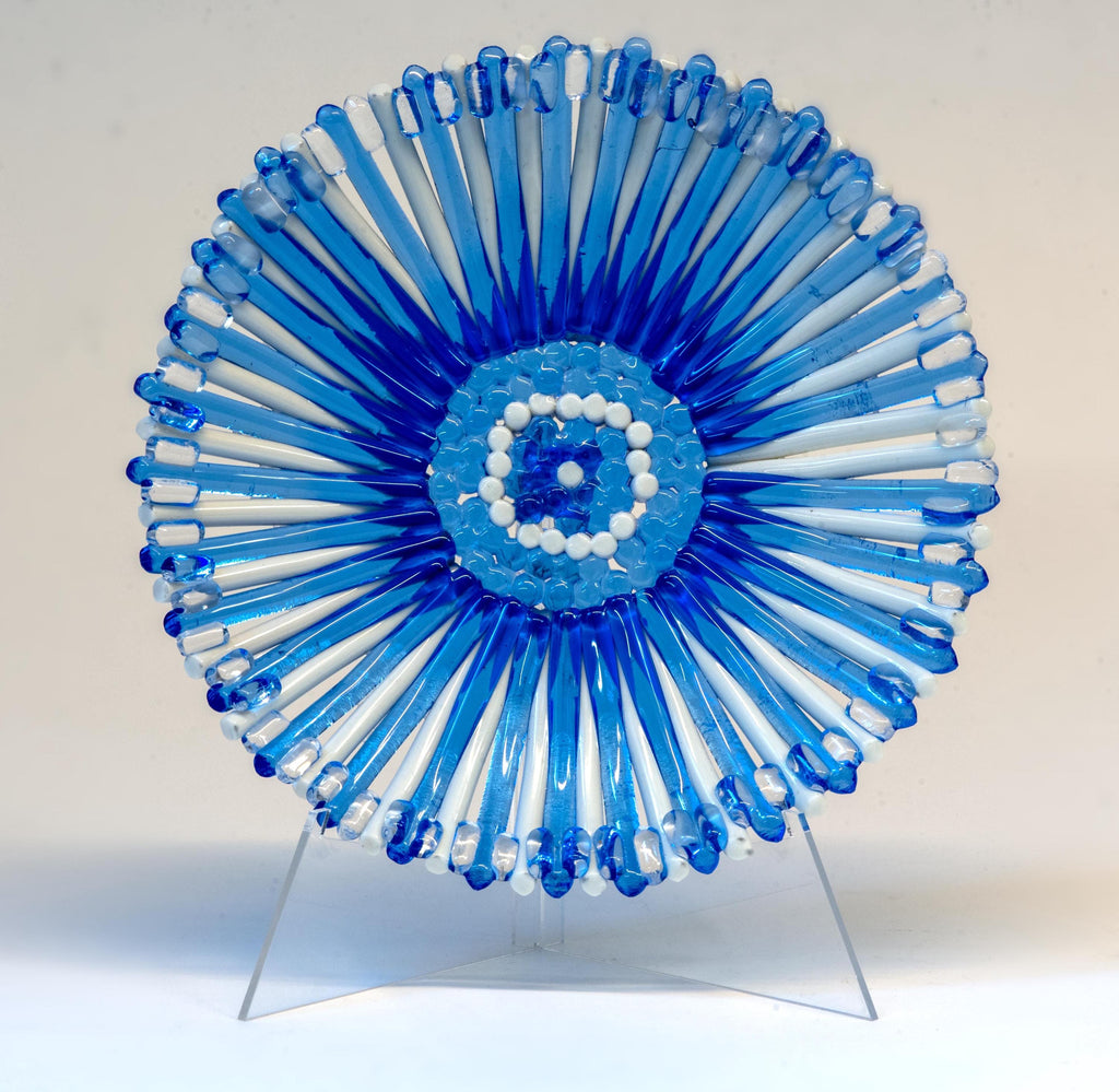 Murano Glass Plate, Cesare Sent Design, Handmade Italian Art
