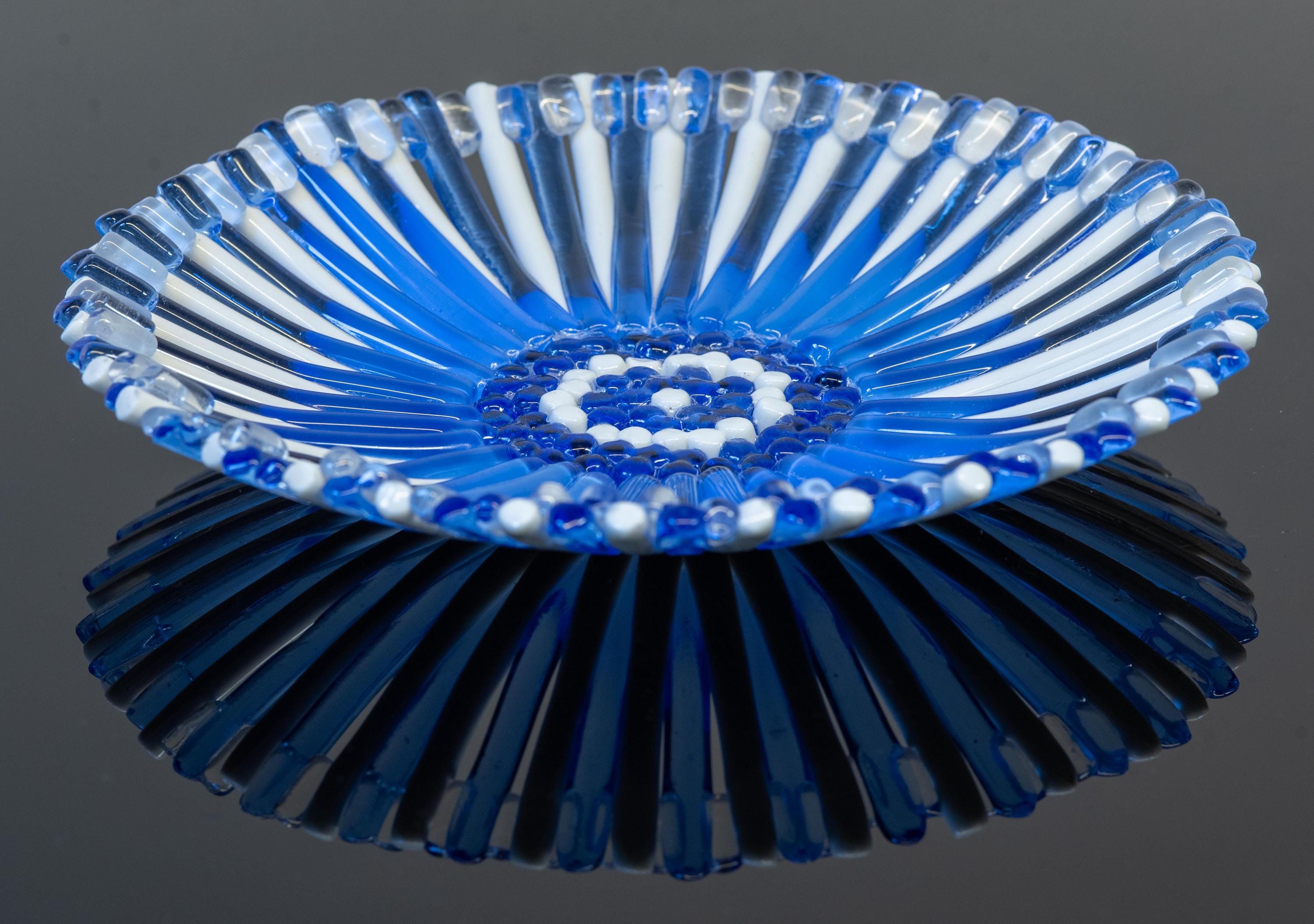 Murano Glass Plate, Cesare Sent Design, Handmade Italian Art