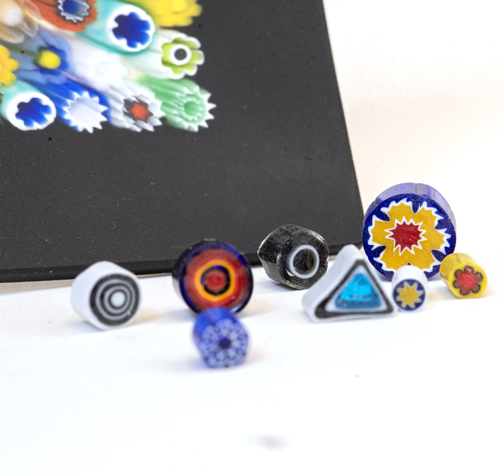 Murrina glass plate. Traditional Murano glass object. Original gift. Unobtainable single piece.