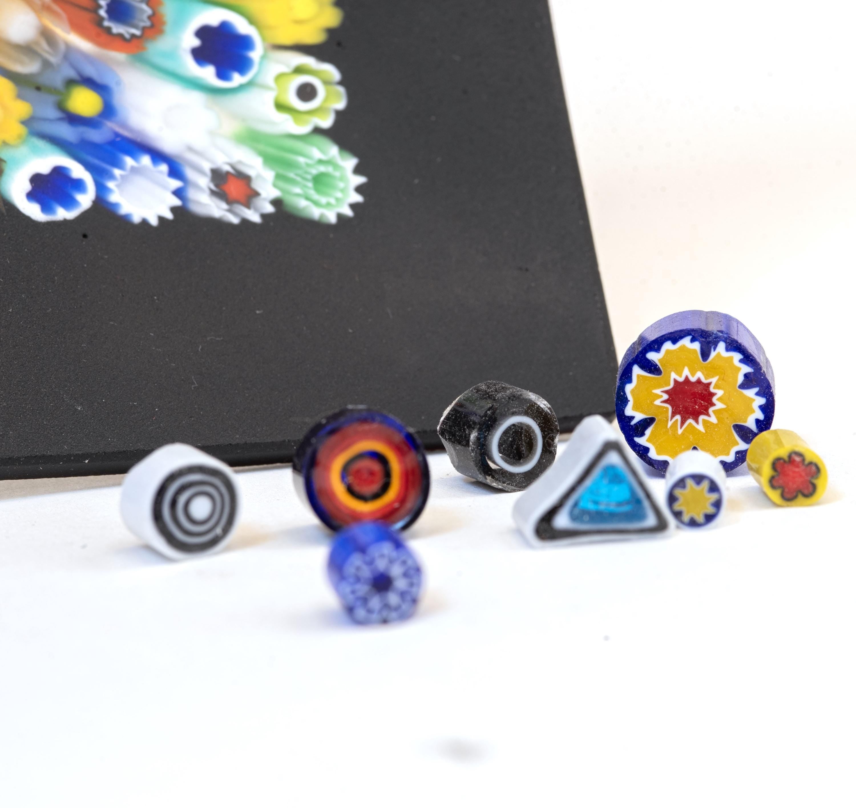 Murrina glass plate. Traditional Murano glass object. Original gift. Unobtainable single piece.