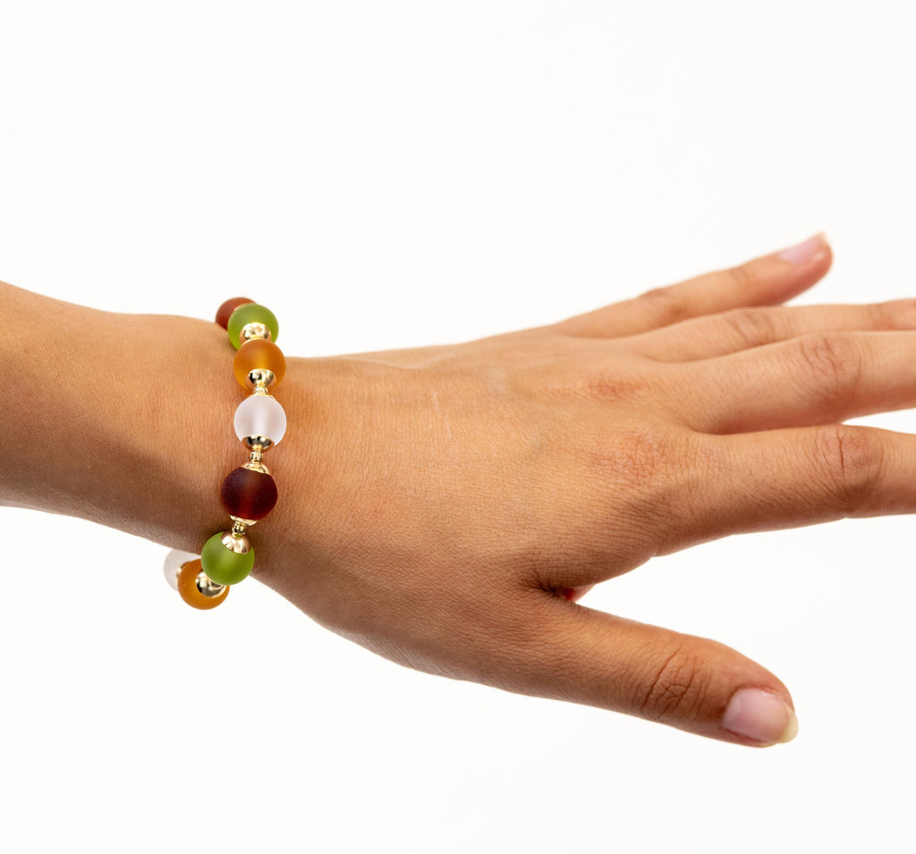 Necklace- bracelet- earrings - Murano glass parure - handmade by Cesare Sent original made in Italy crafts - frosted glass - gift - bisex