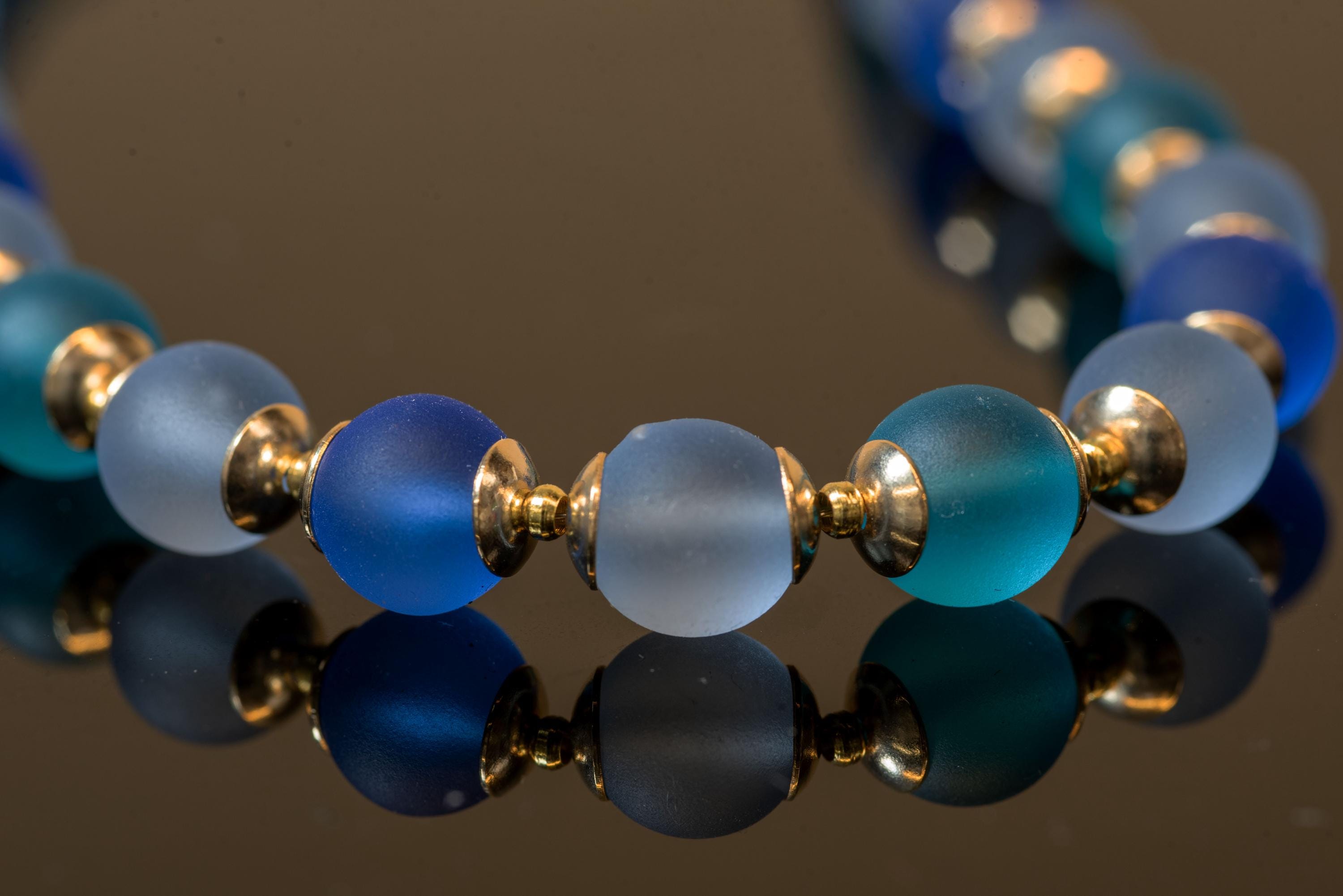 Necklace- bracelet- earrings - Murano glass parure - handmade by Cesare Sent original made in Italy crafts - frosted glass - gift - bisex