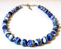 Handmade Murano Glass Bead Necklace, Lampwork Italian Jewelry