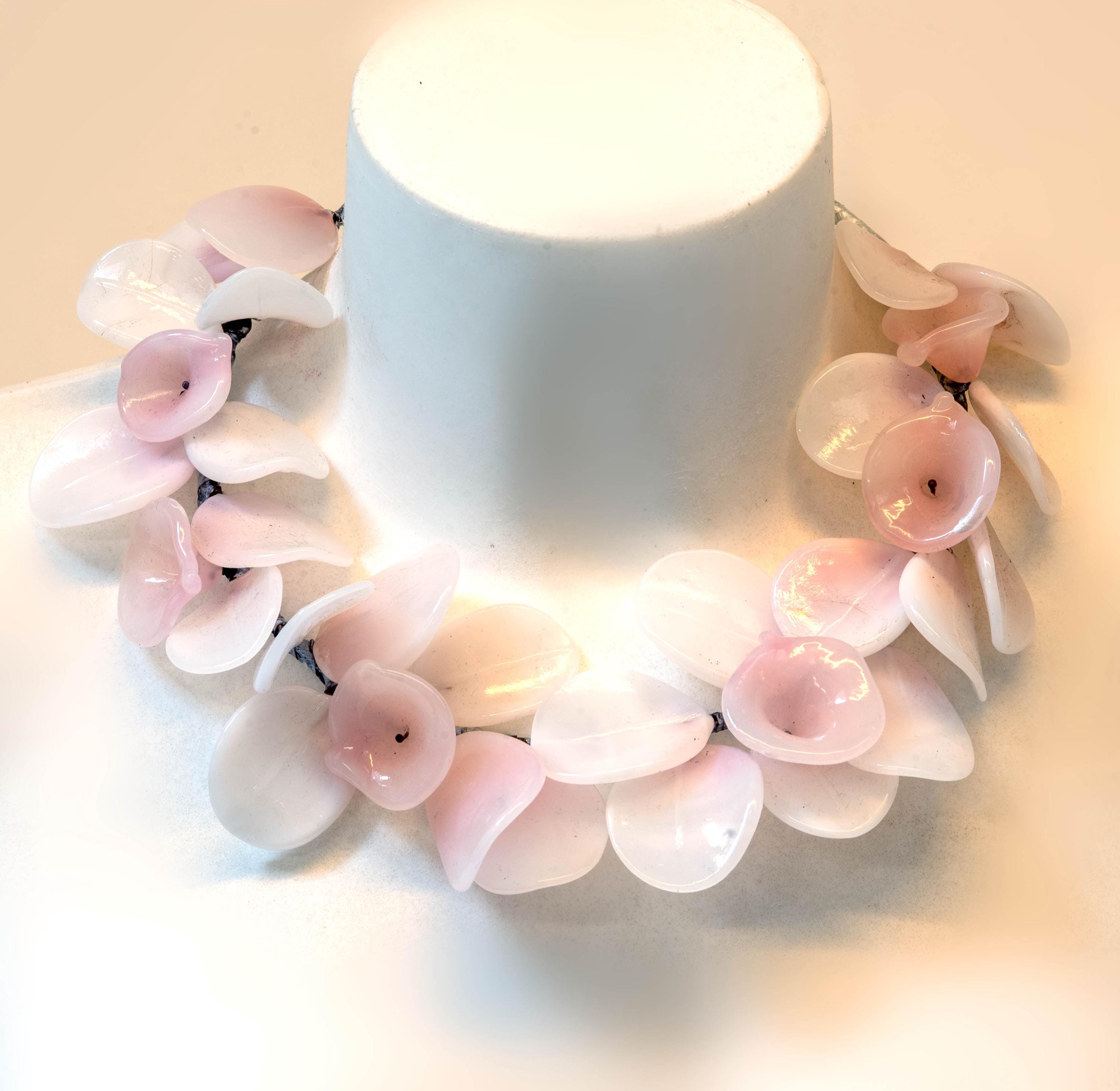 Murano glass necklace handmade in Murano by Cesare Sent original made in Italy different funny crafts fashion glass jewel dècolletè