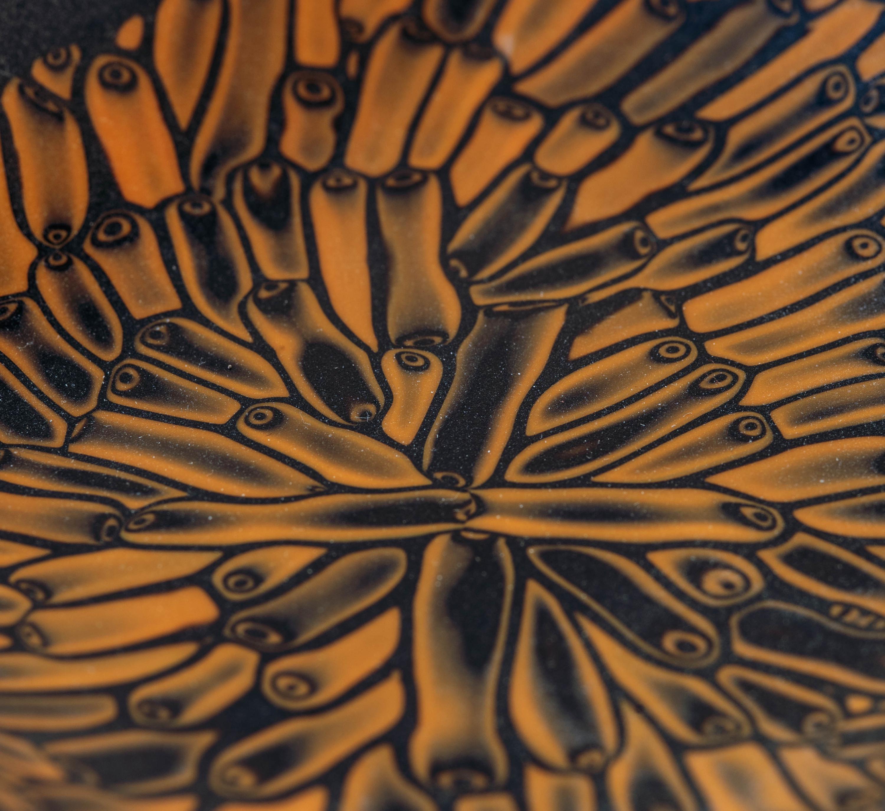 Murrina glass plate. Traditional Murano glass object. Original gift. Unobtainable single piece.