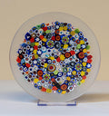 Murrina glass plate. Traditional Murano glass object. Original gift. Unobtainable single piece.