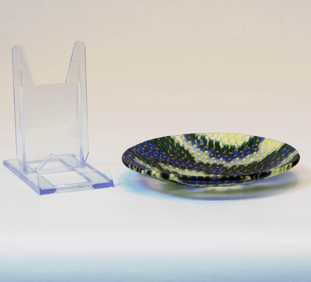 Murrina glass plate. Traditional Murano glass object. Original gift. Unobtainable single piece.