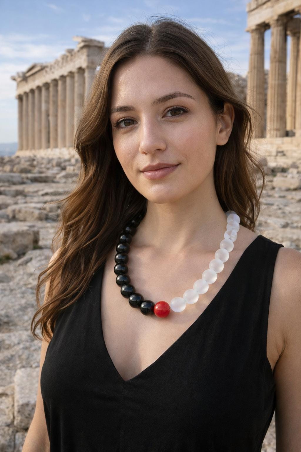 Special glass necklace -Glass beads - Spheres - mat and shini beads - statement necklace - necklace - Murano glass- Murano necklace