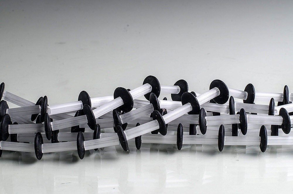 VIK Murano glass necklace made in Murano by Cesare Sent original made in Italy fashion beautiful modern glass tube sandblasted crafts