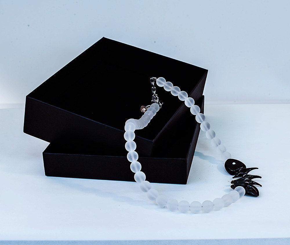 Murano glass necklace made in Murano by Cesare Sent original made in Italy differnet necklace handmade lampworking funny fashion