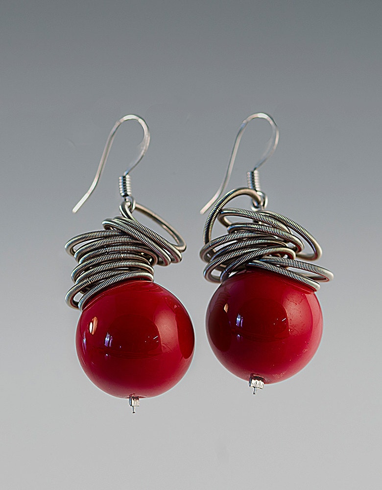 BANTU' Murano glass earrings. Valentine's Day gift, anniversary gift, girlfriend, wife, birthday. Original and special earrings from Italy